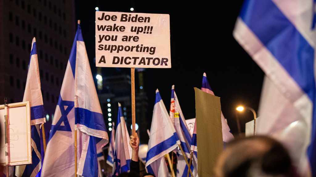 Tel Aviv Ende Januar 2023: Proteste gegen die neue Regierung von Benjamin Netanjahu