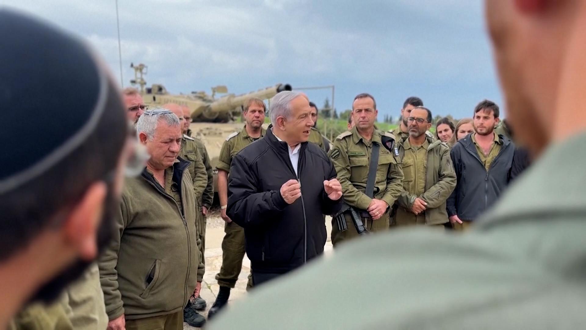 Netanjahu setzt auf vollständigen Sieg gegen die Terrororganisation Hamas.