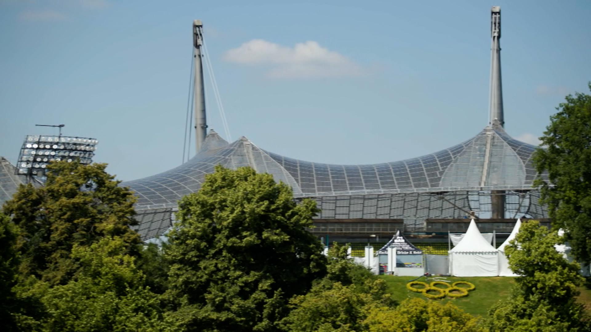 Blick auf das Münchner Olympiastadion.