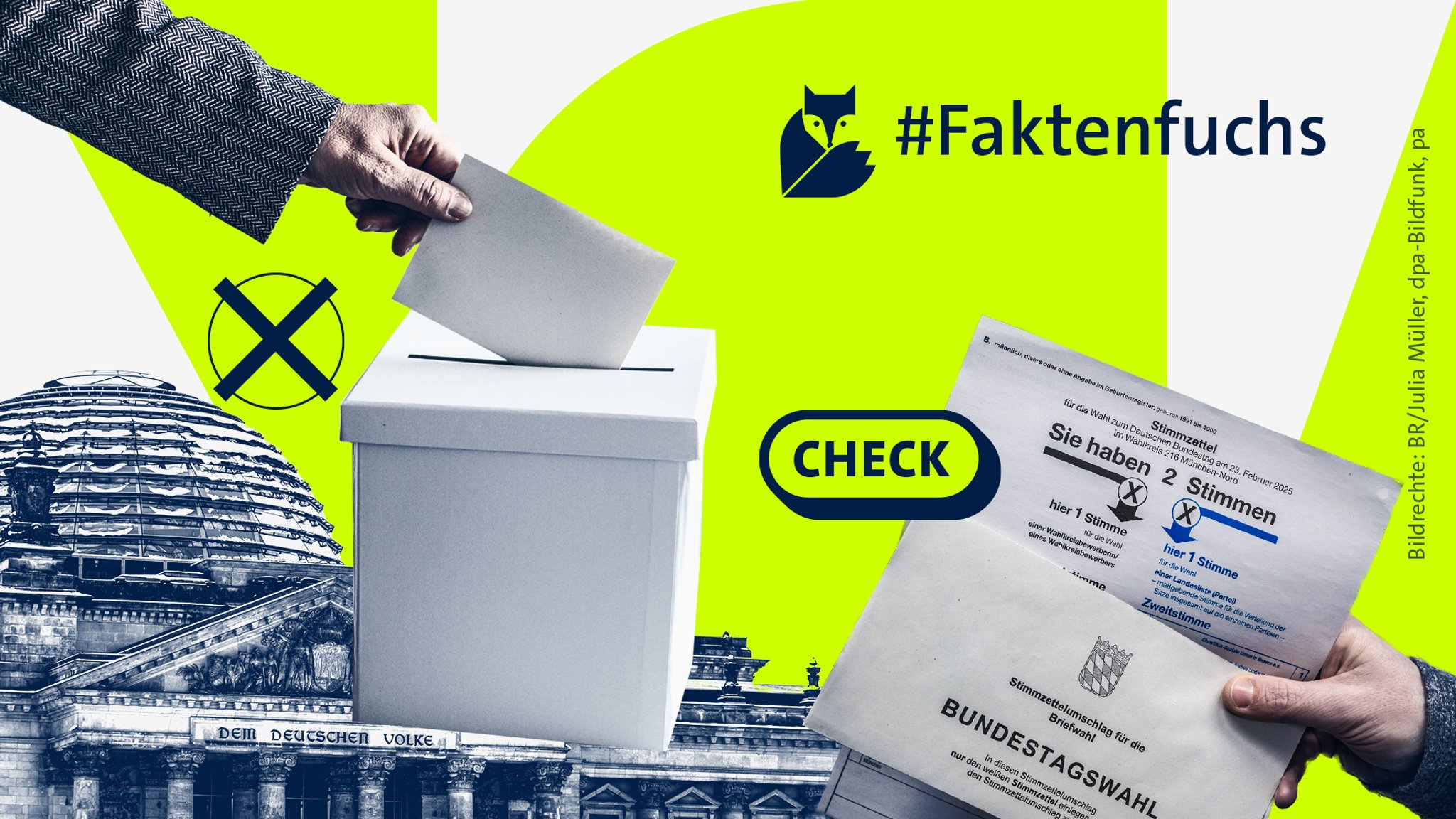 #Faktenfuchs: Behauptungen zur Bundestagswahl 2025 im Check