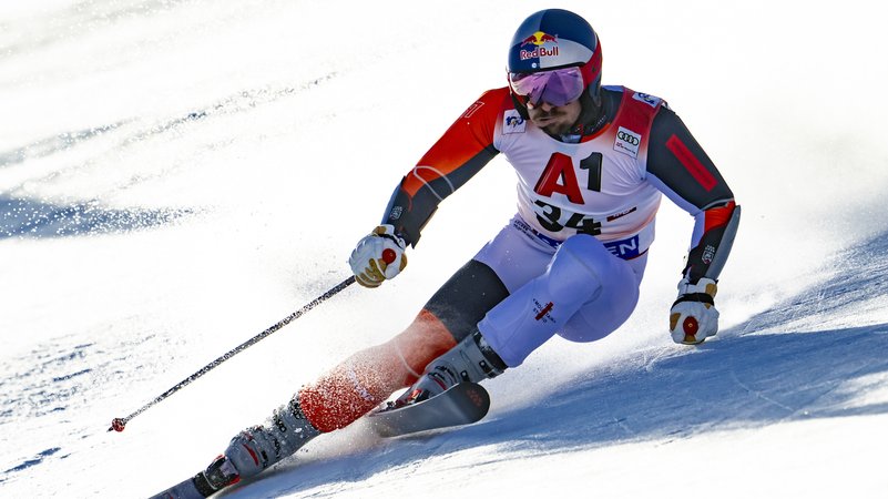 Marcel Hirscher beim Riesenslalom | Bild: picture alliance/KEYSTONE Marcel Hirscher beim Riesenslalom