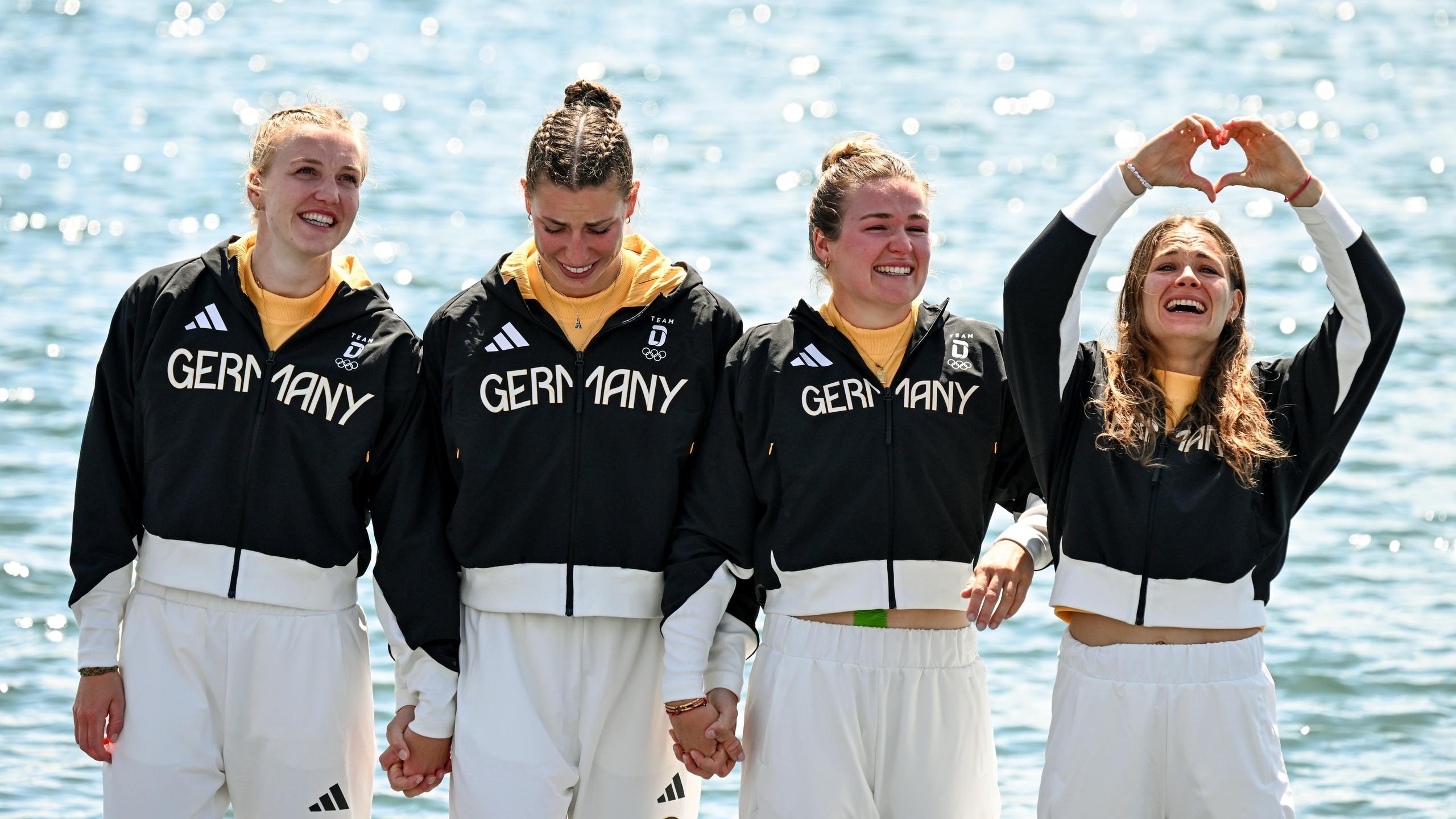 Kajak-Vierer, 500 m, Finale, Frauen, das deutsche Team holt Gold