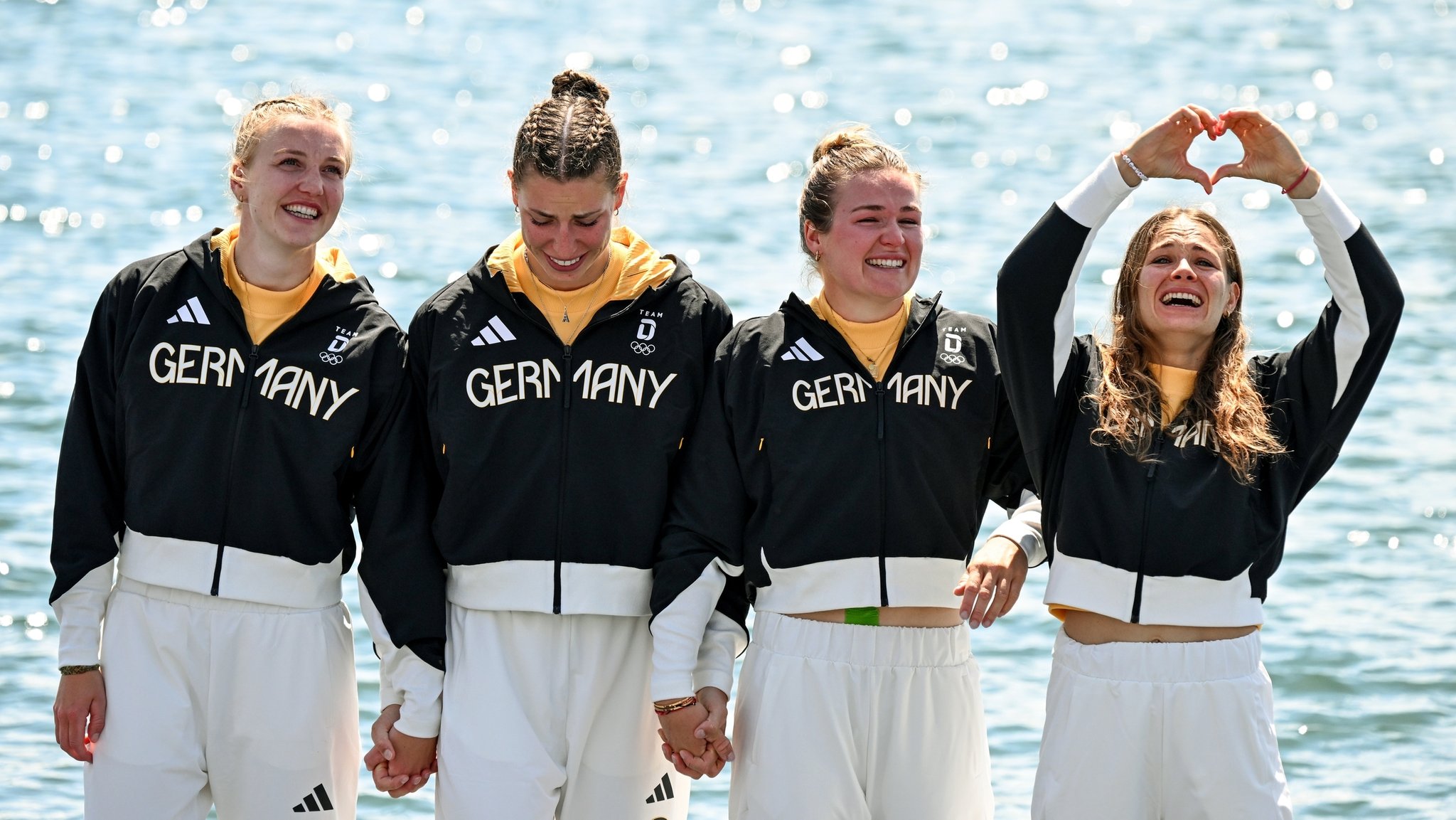 Kajak-Vierer, 500 m, Finale, Frauen, das deutsche Team holt Gold