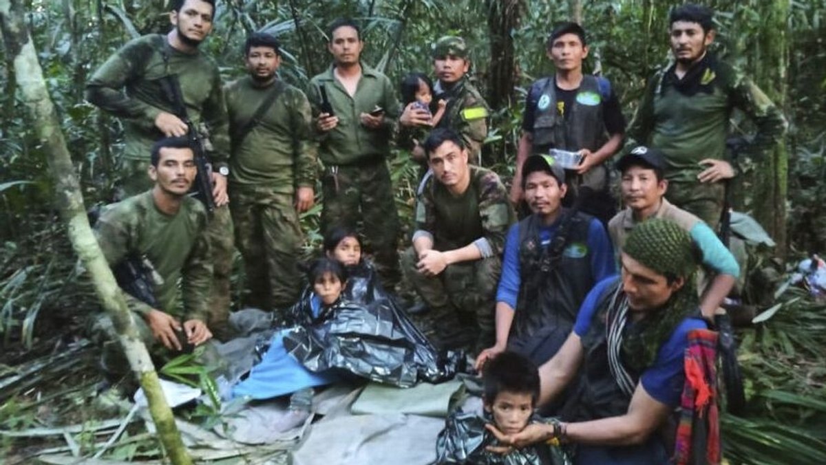Kinder 40 Tage nach Flugzeugabsturz im Regenwald gerettet
