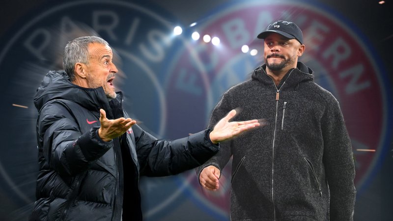 Enrique und Kompany | Bild: picture alliance / SvenSimon | Frank Hoermann/SVEN SIMON Enrique und Kompany