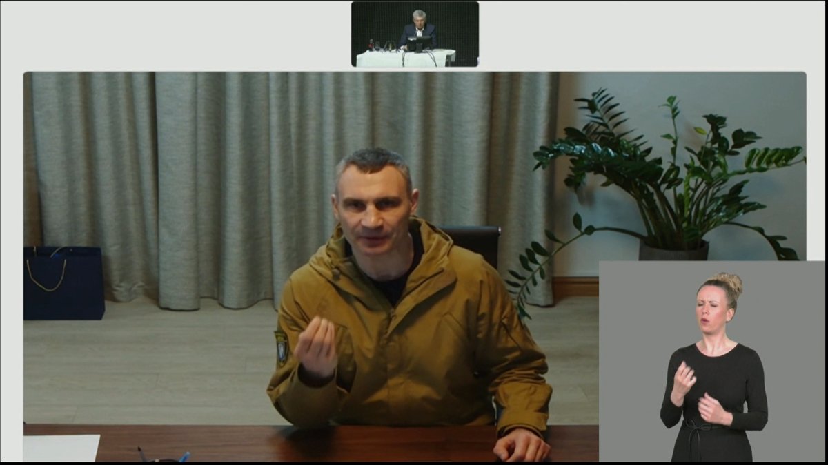 Klitschko per Live-Schalte im Stadtrat