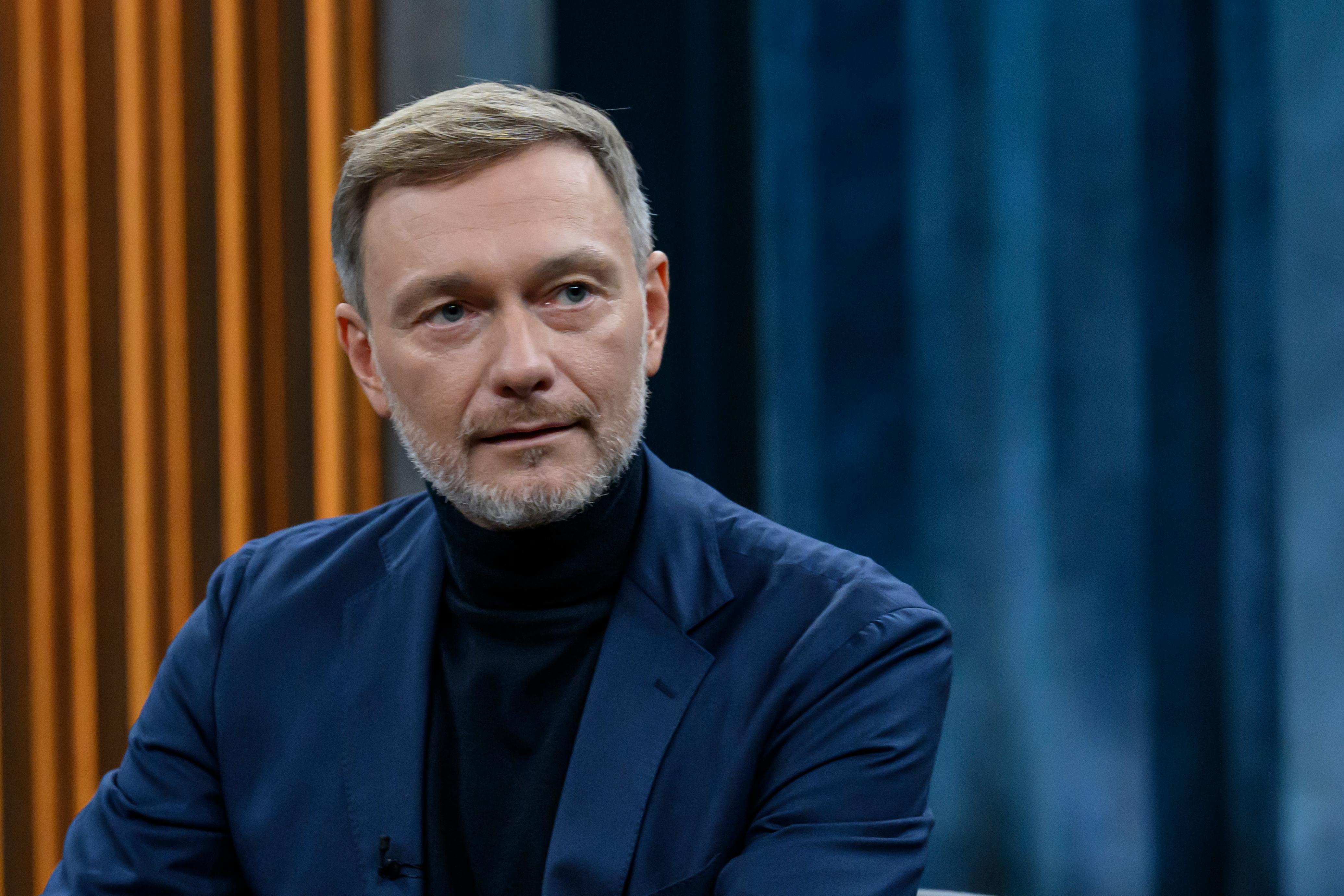 FDP-Chef Christian Lindner in der ARD-Sendung "Caren Miosga"