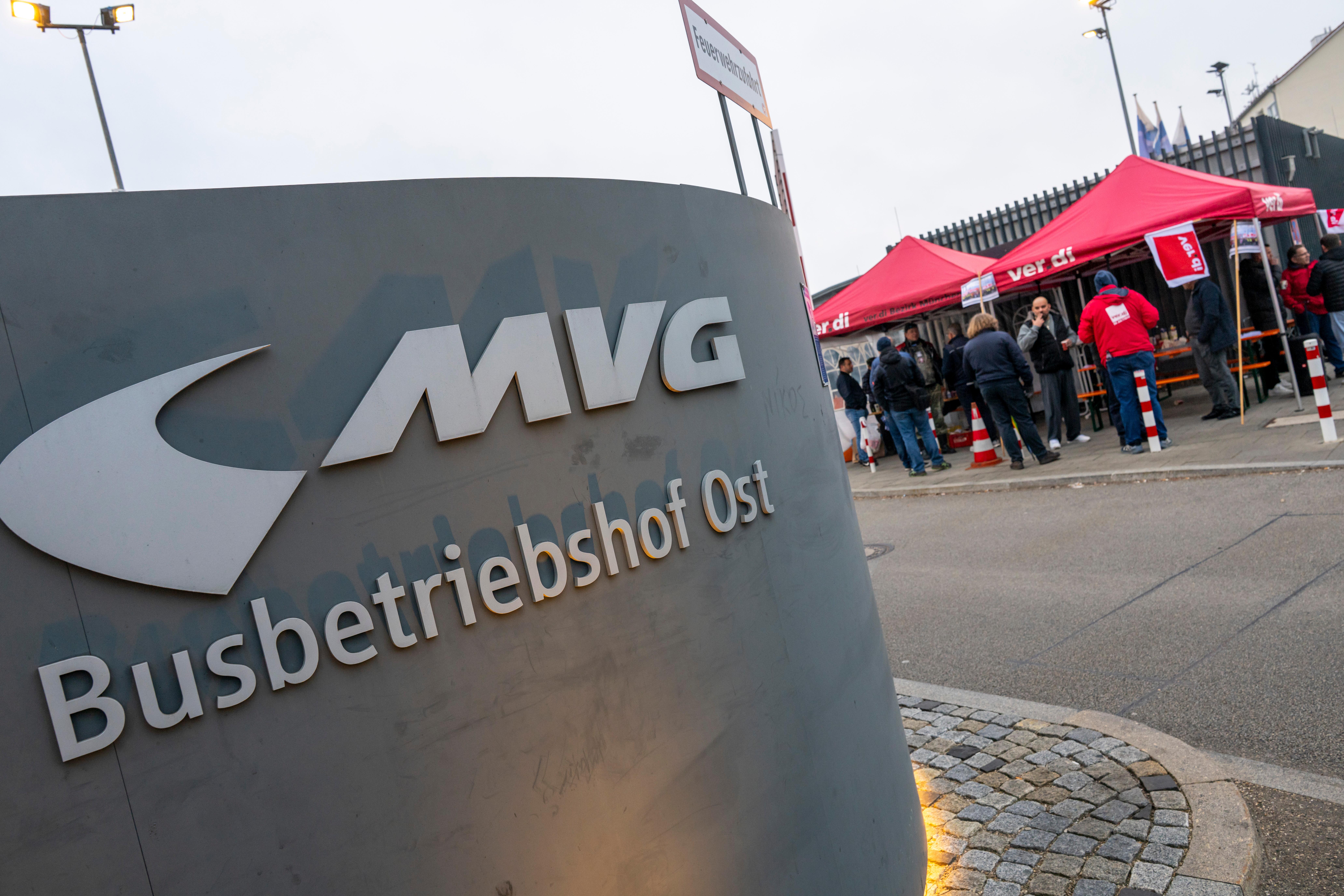 Warnstreik bei der MVG. Ab Mittwoch gibt es wieder Tarifverhandlungen.