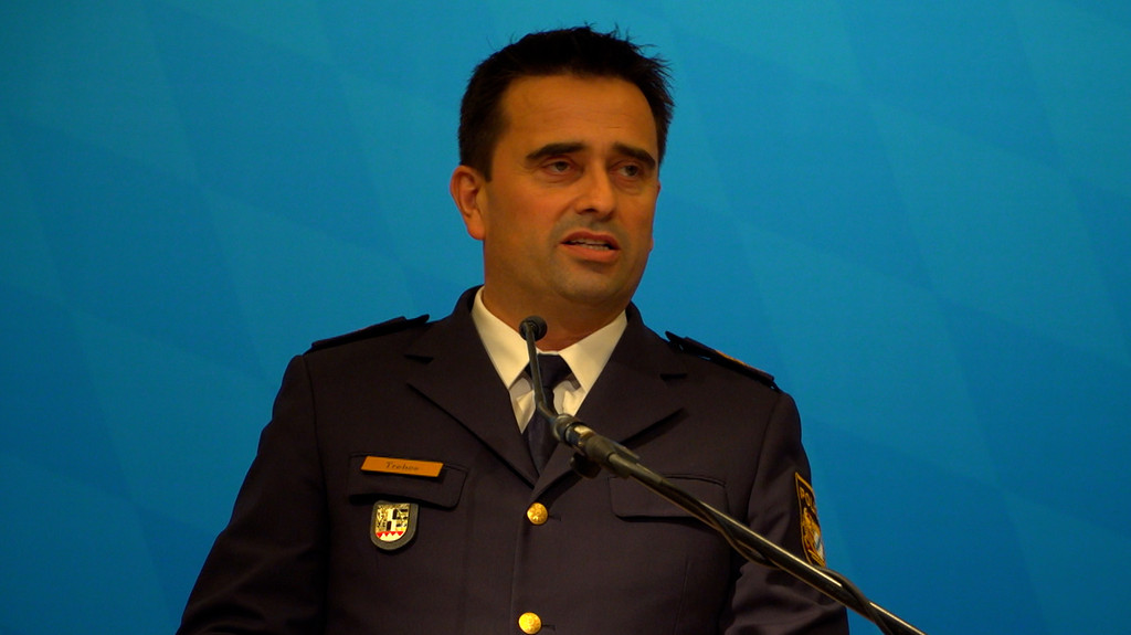 Oberfrankens neuer Polizeipräsident Markus Trebes bei einer Rede zu seiner Amtseinführung..