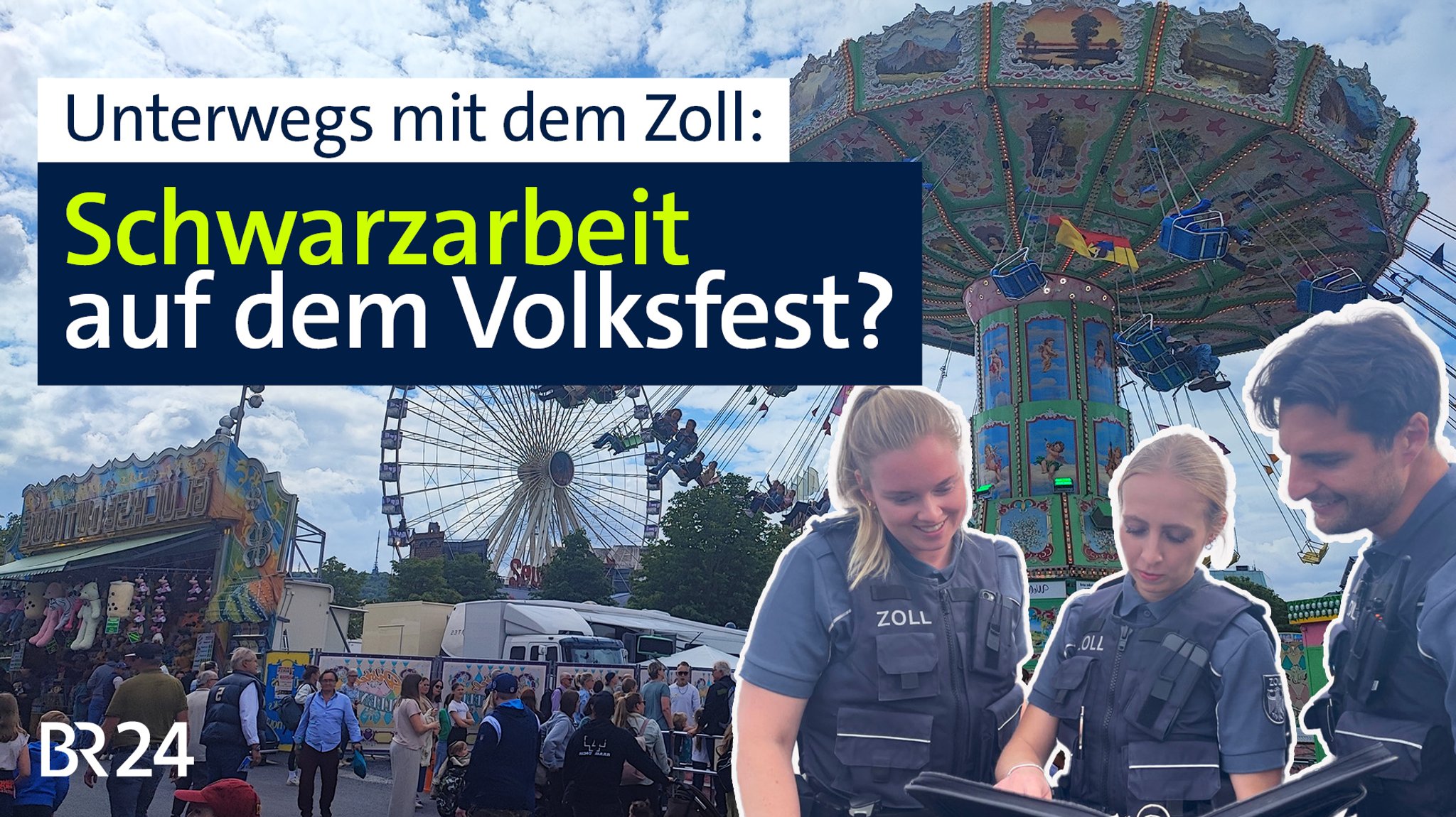 Das Hauptzollamt Schweinfurt kontrolliert Schausteller auf dem Würzburger Kiliani-Volksfest.
