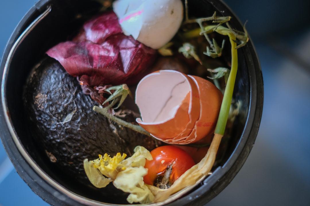 Biomüll in einer Tonne (Symbolbild)