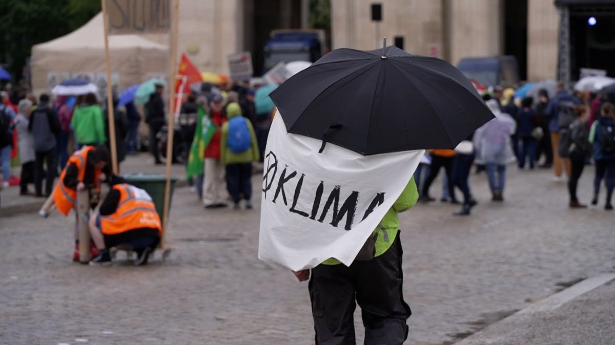 Teilnehmer einer Klima-Demo