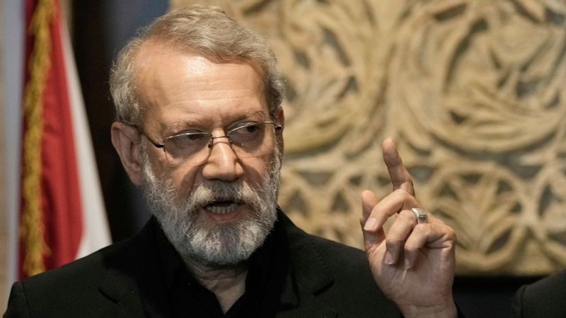 Der iranische Sicherheitsratschefs Ali Laridschani | Bild: dpa-Bildfunk/Bilal Hussein Der iranische Sicherheitsratschefs Ali Laridschani