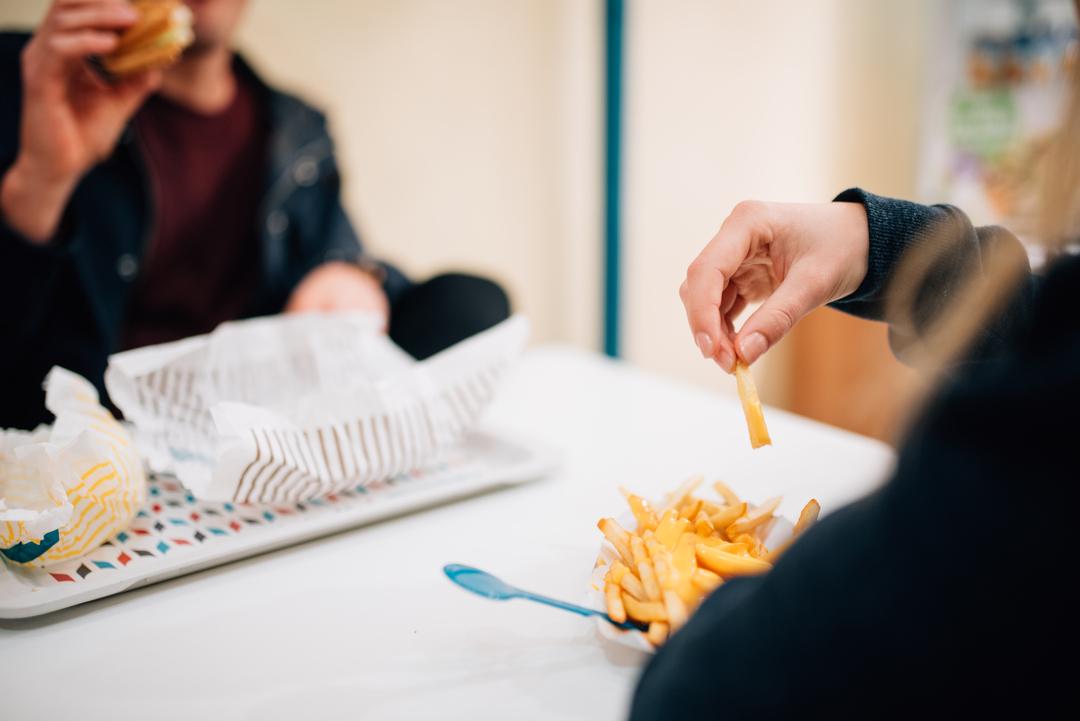 Ungesunde Ernährung.
