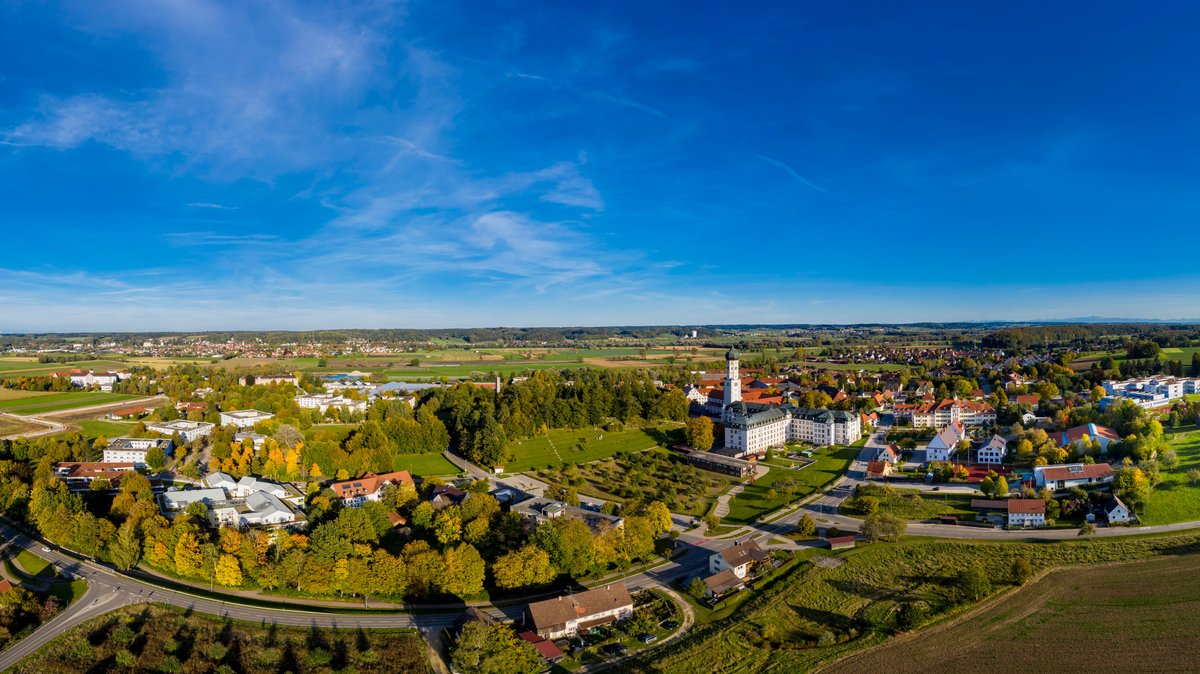 Luftaufnahme: Ursberg, Landkreis Günzburg