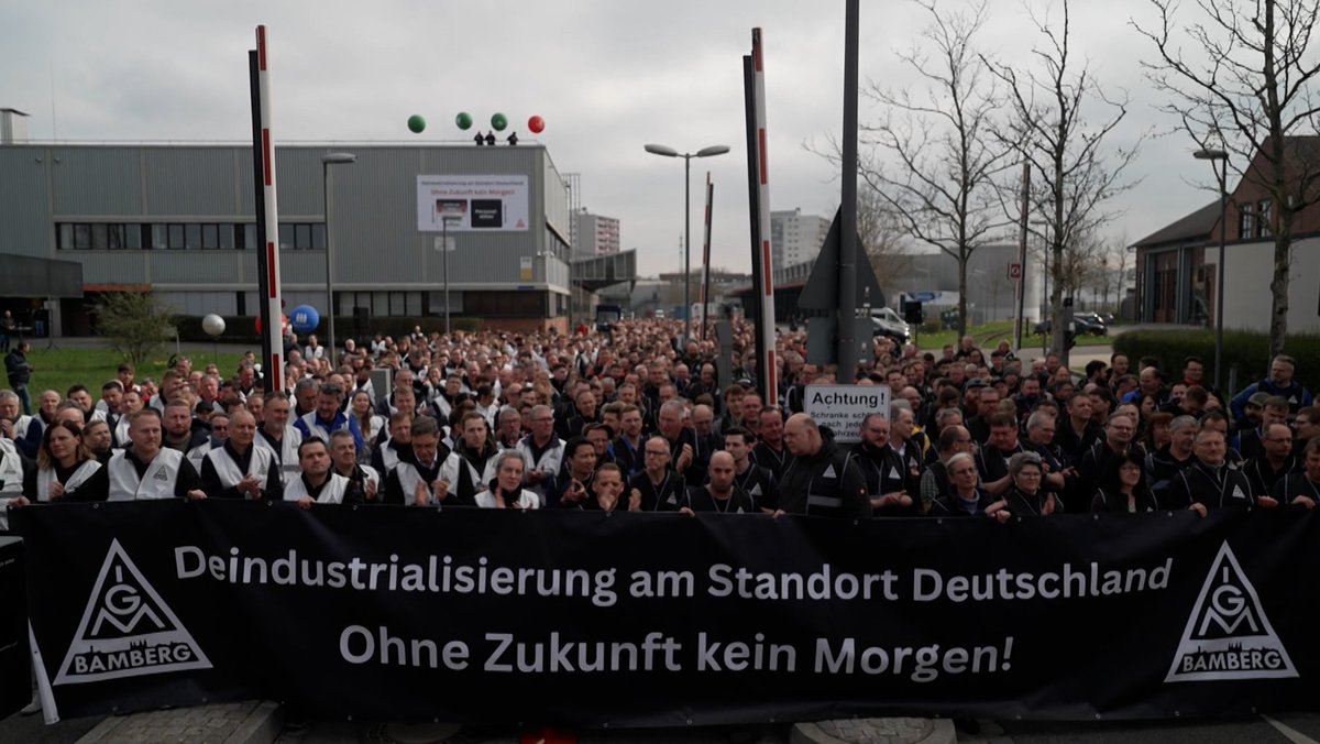 Aktionstag bei Bosch Bamberg gegen Kahlschlag in Zulieferbranche