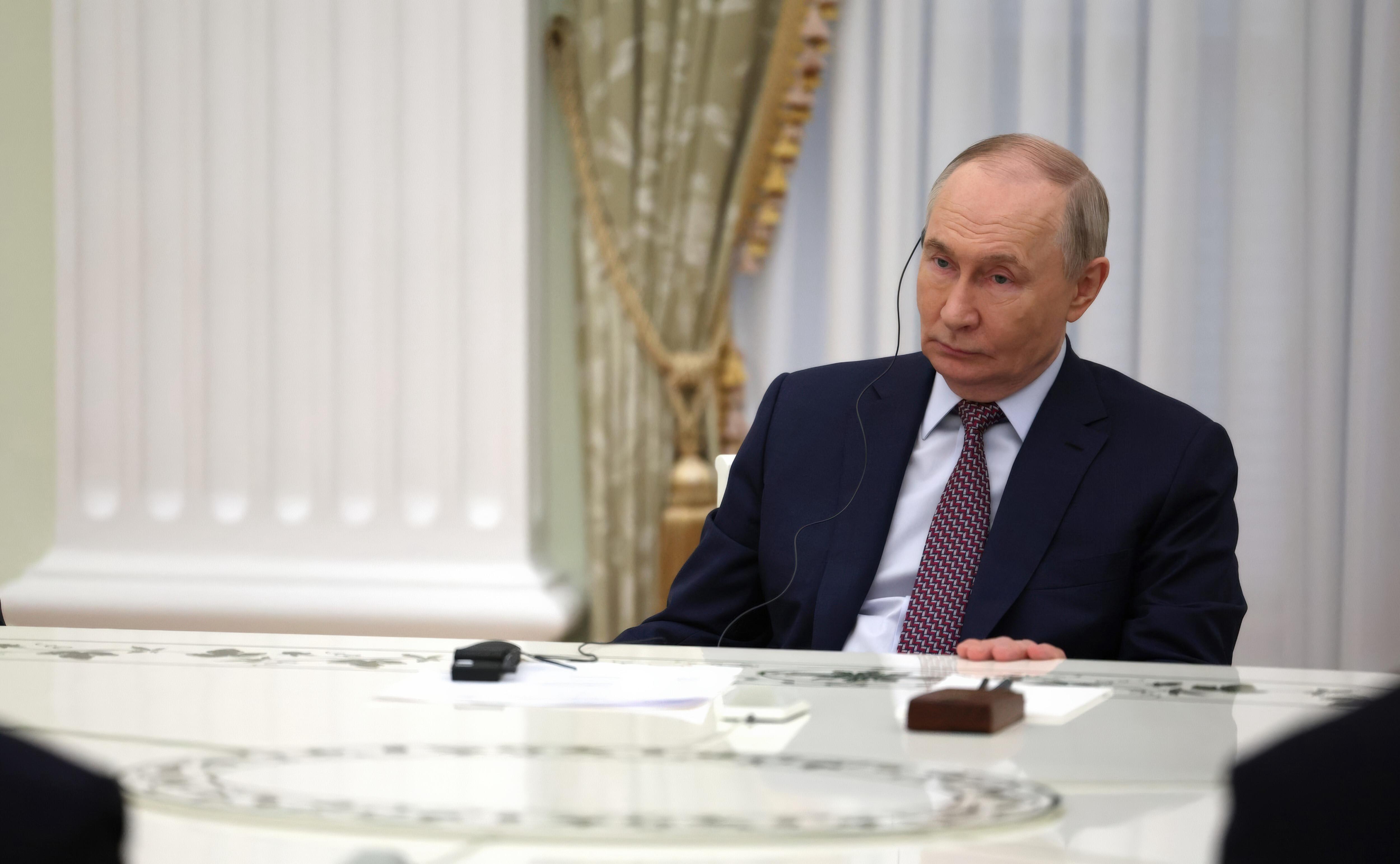 Der russische Präsident am 2. April bei einem Termin im Kreml