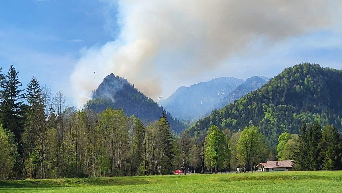 Waldbrand am Saurüsselkopf gelöscht – Glutnester bleiben