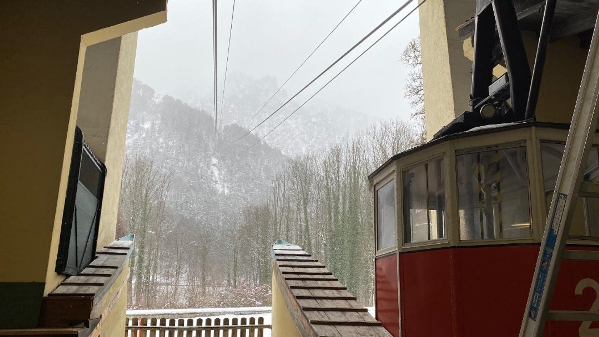 Die denkmalgeschützte Predigtstuhlbahn in Bad Reichenhall