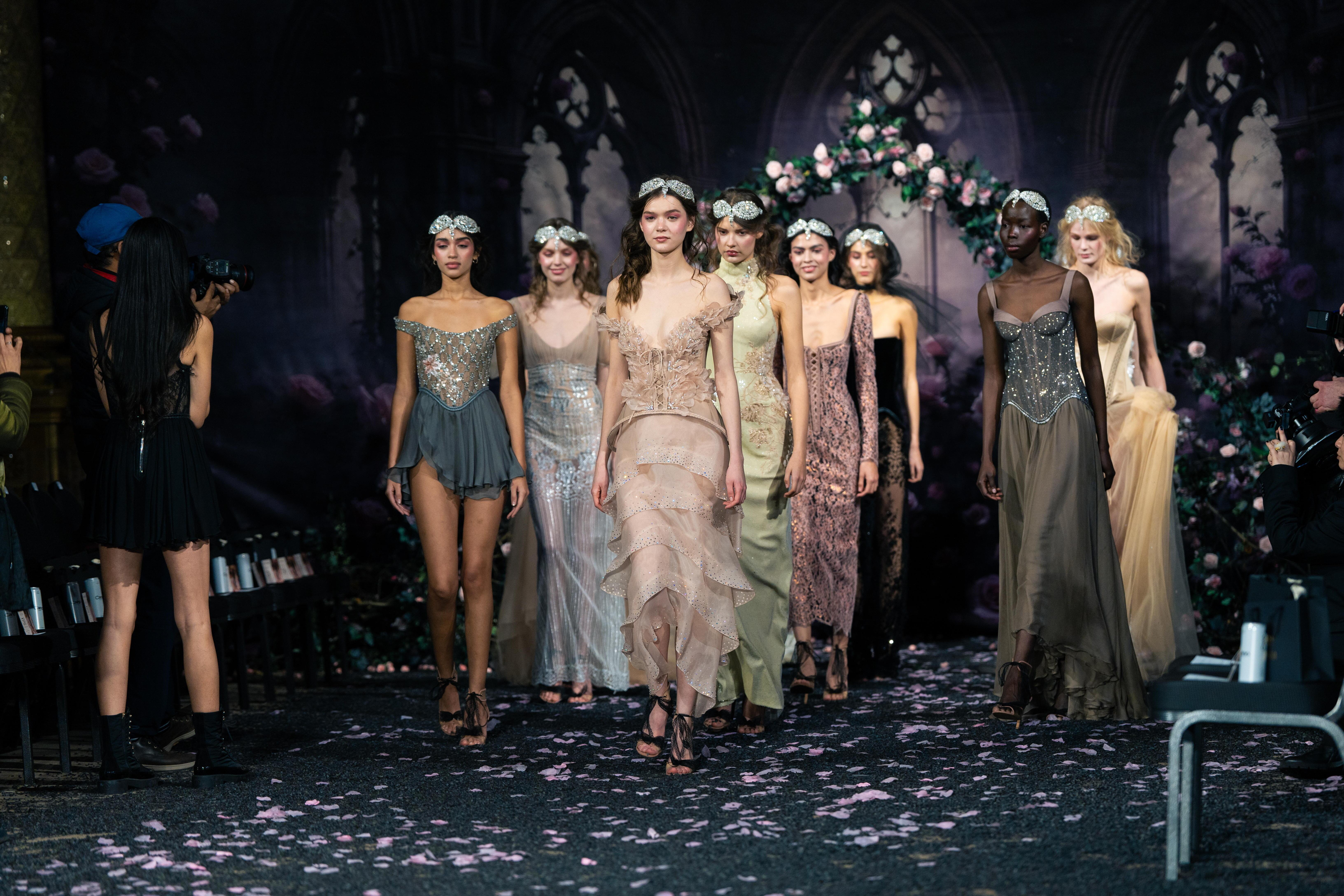 Dünne Models auf der London Fashionweek 2026