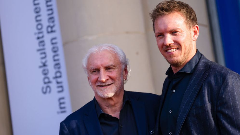 Rudi Völler (l.) und Julian Nagelsmann | Bild:dpa-Bildfunk/Marius Becker