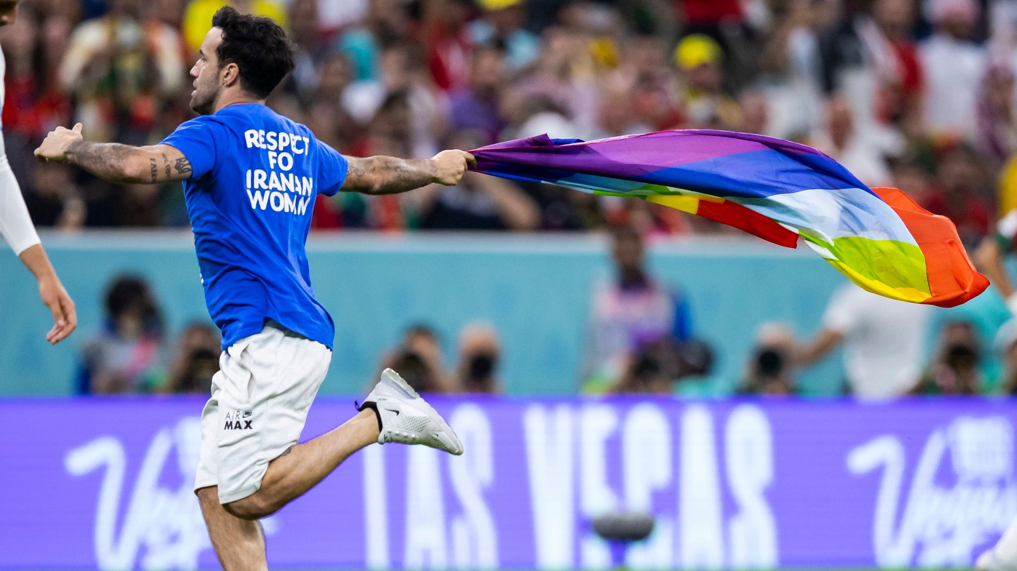 Flitzer Mario Ferri beim Spiel Portugal gegen Uruguay