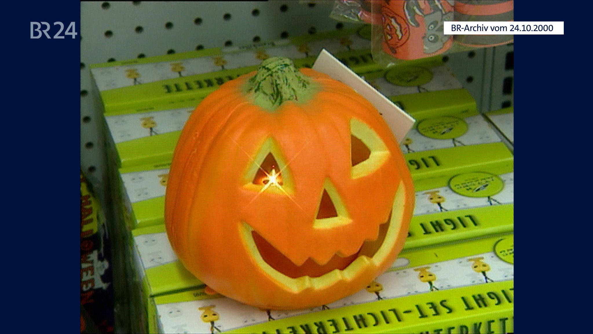 Plastikkürbis für Halloween