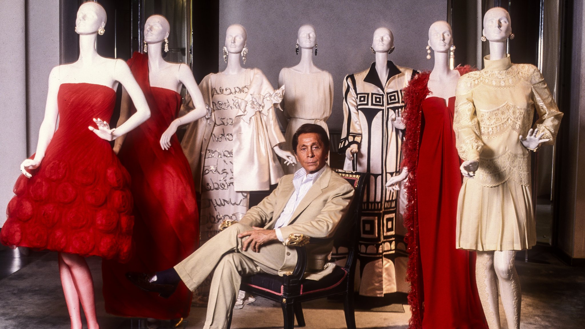 Der Modeschöpfer Valentino Garavani im Jahr 2000 in Rom.