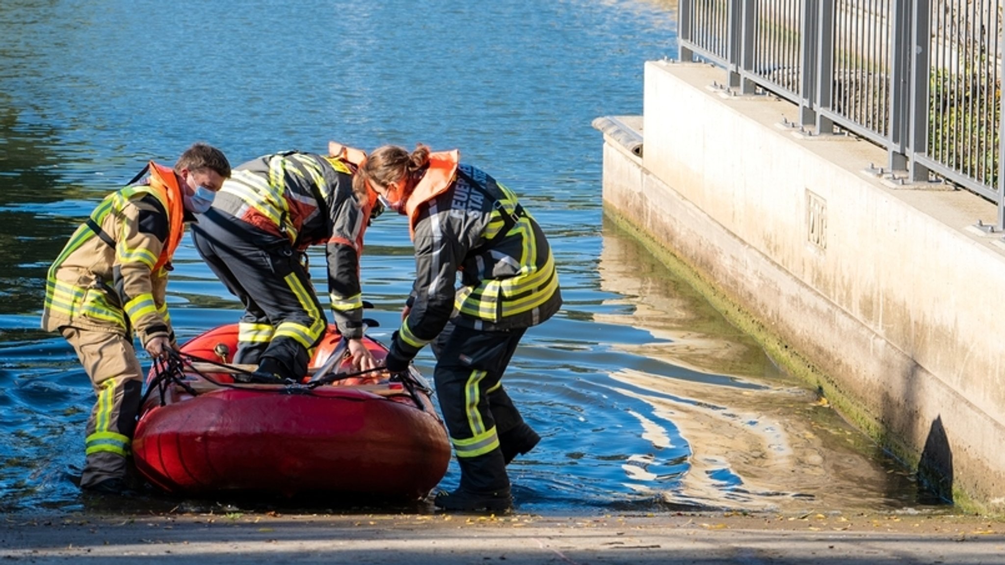 Feuerwehrschule Würzburg probt den Ernstfall