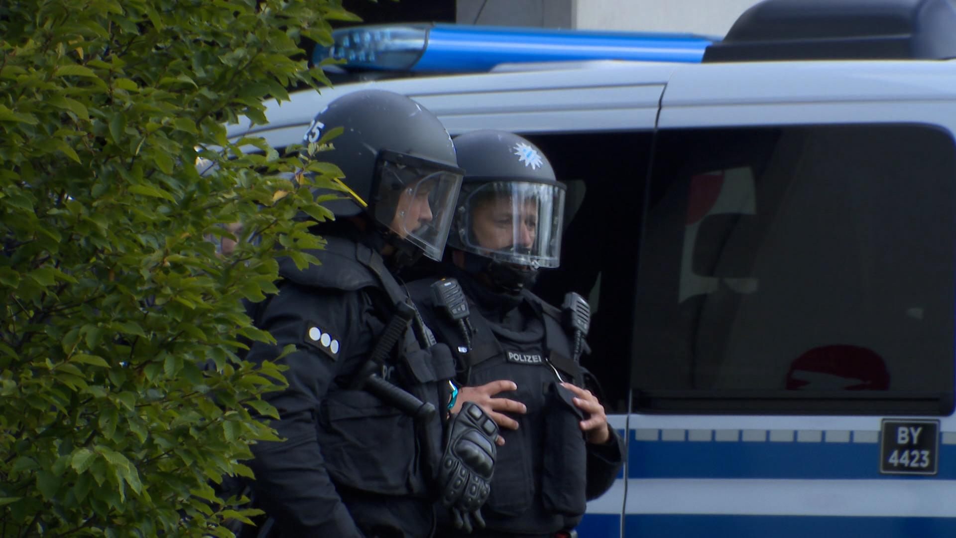 Bereitschaftspolizei in Nürnberg