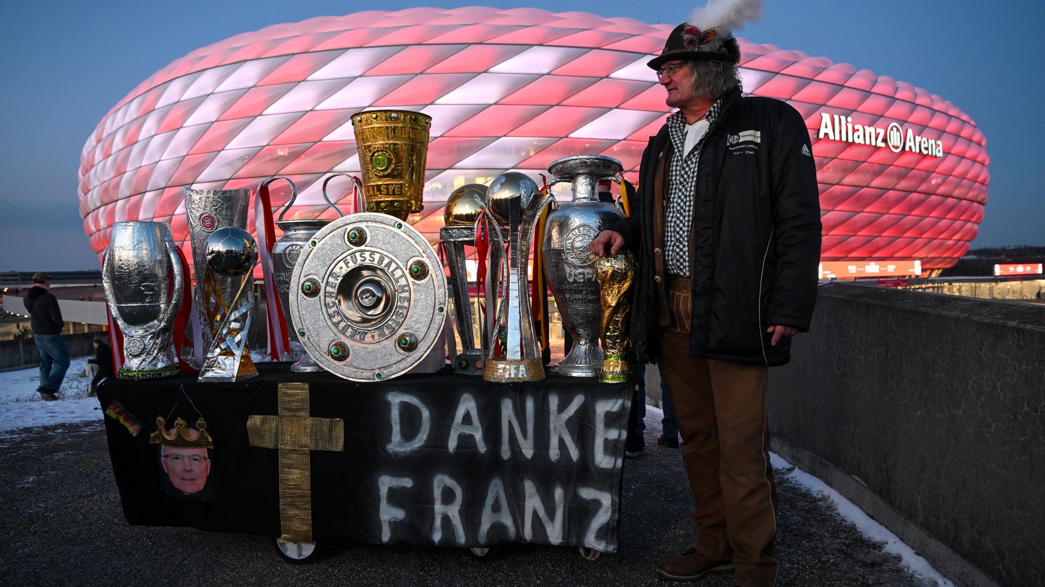 Archivbild: Gedenkfeier für Franz Beckenbauer