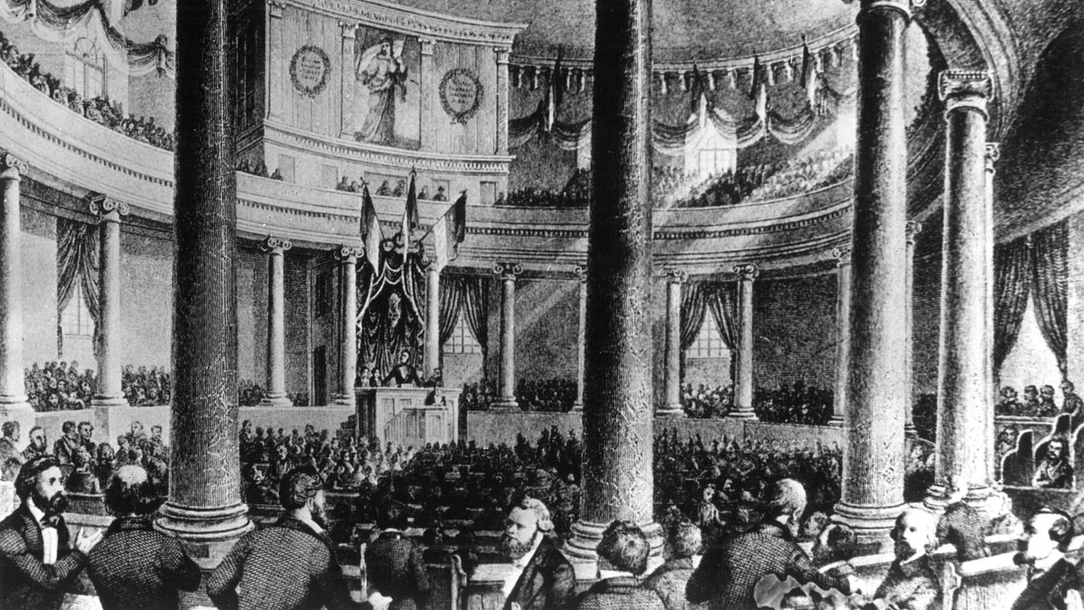Die erste Sitzung der Nationalversammlung