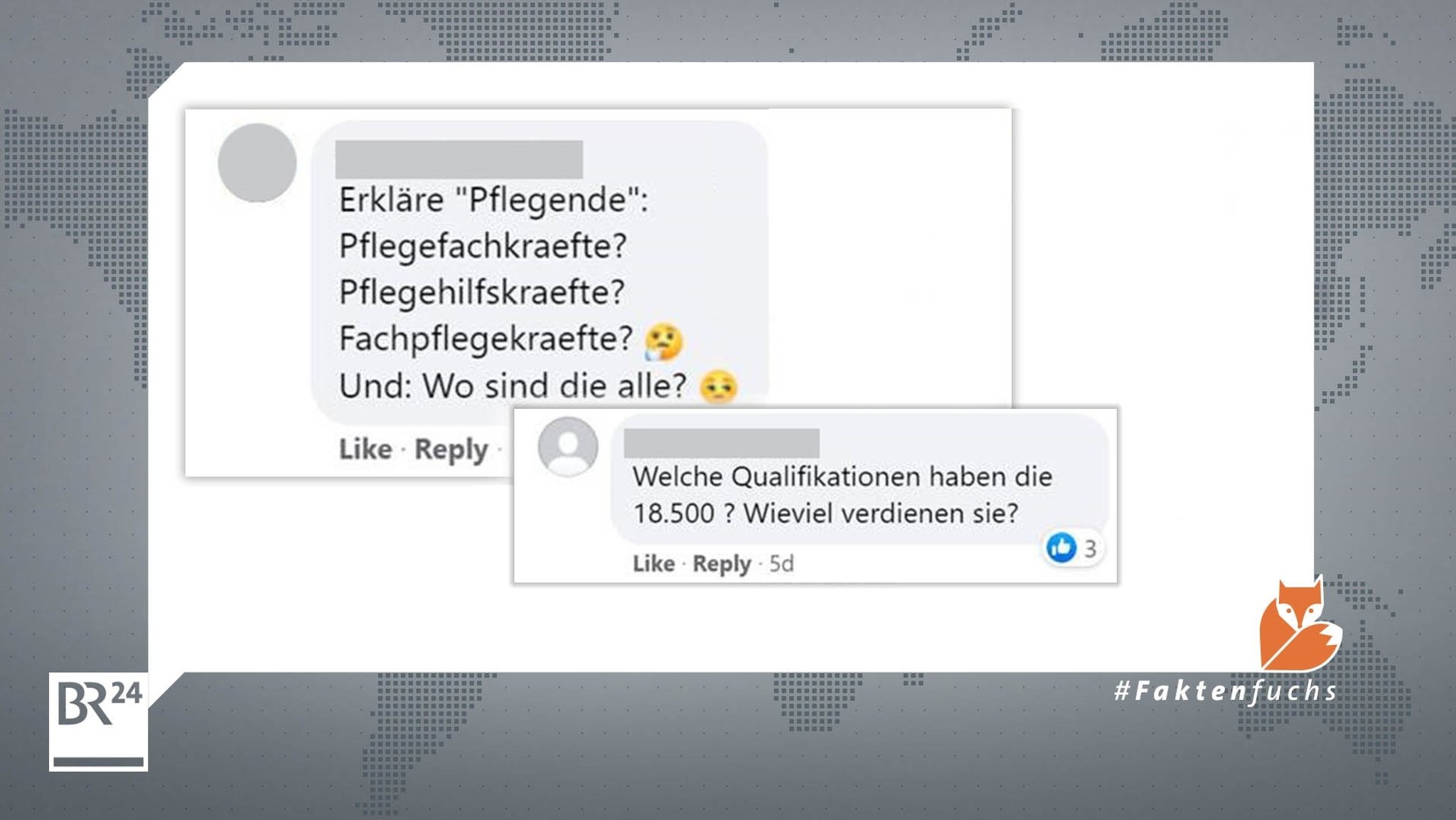 Kommentare auf dem BR24-Facebook-Kanal