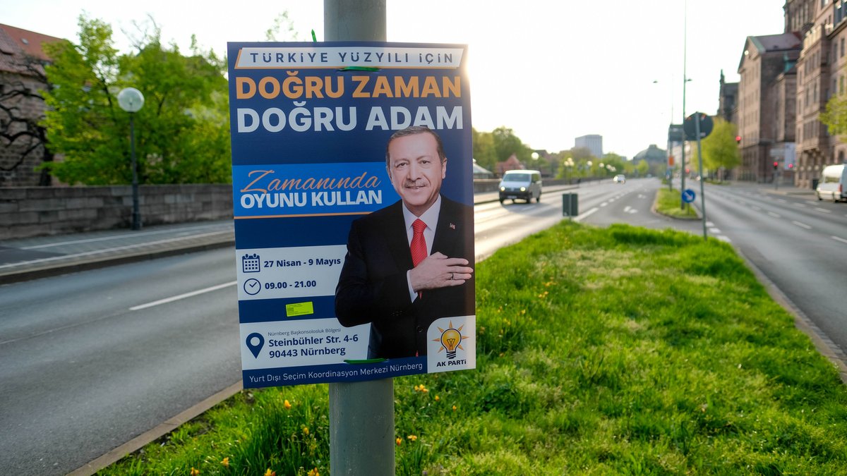 Erdoğan-Plakat in Nürnberg