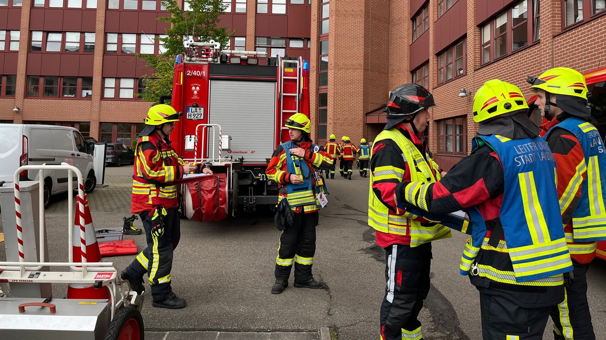 Verletzte bei Chemikalienaustritt in Staatsanwaltschaft Landshut