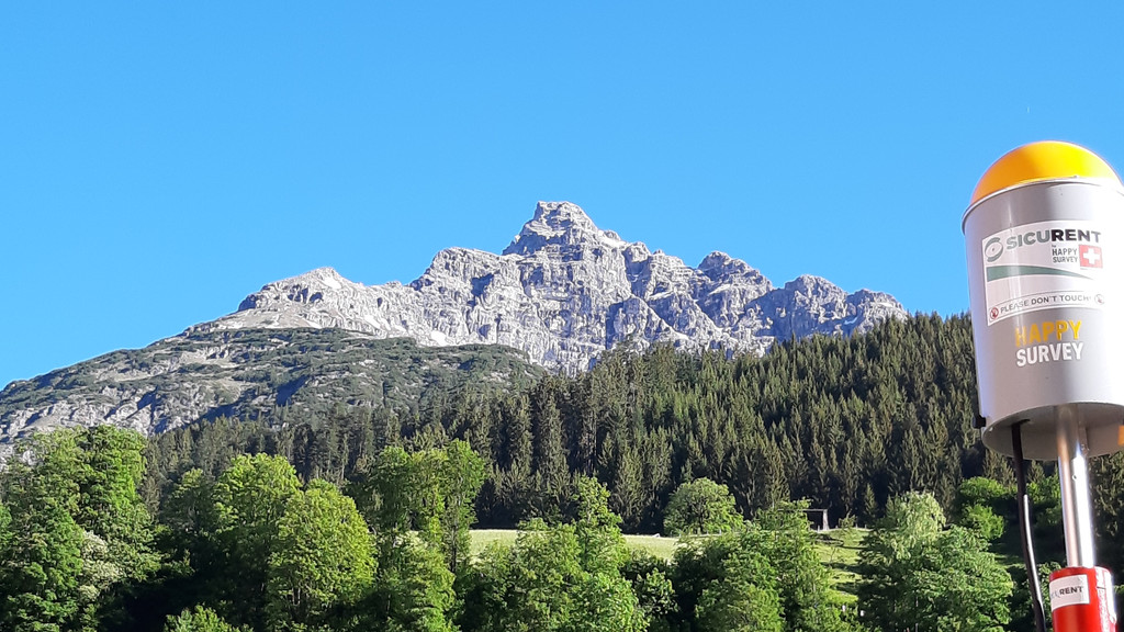 Eine Messstation an der Südflanke des Hochvogel in Tirol