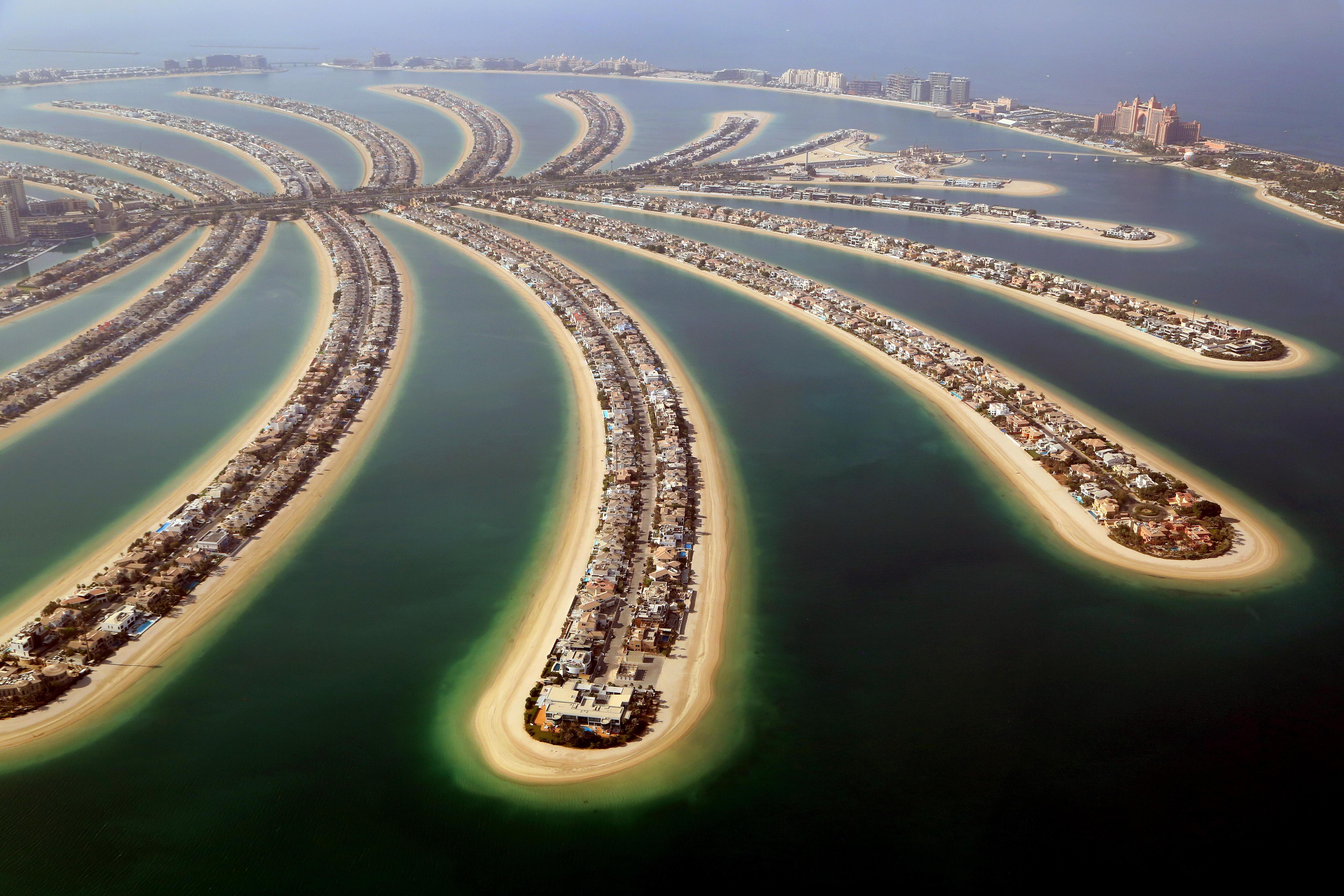 Archivbild: Die Palmeninsel von oben