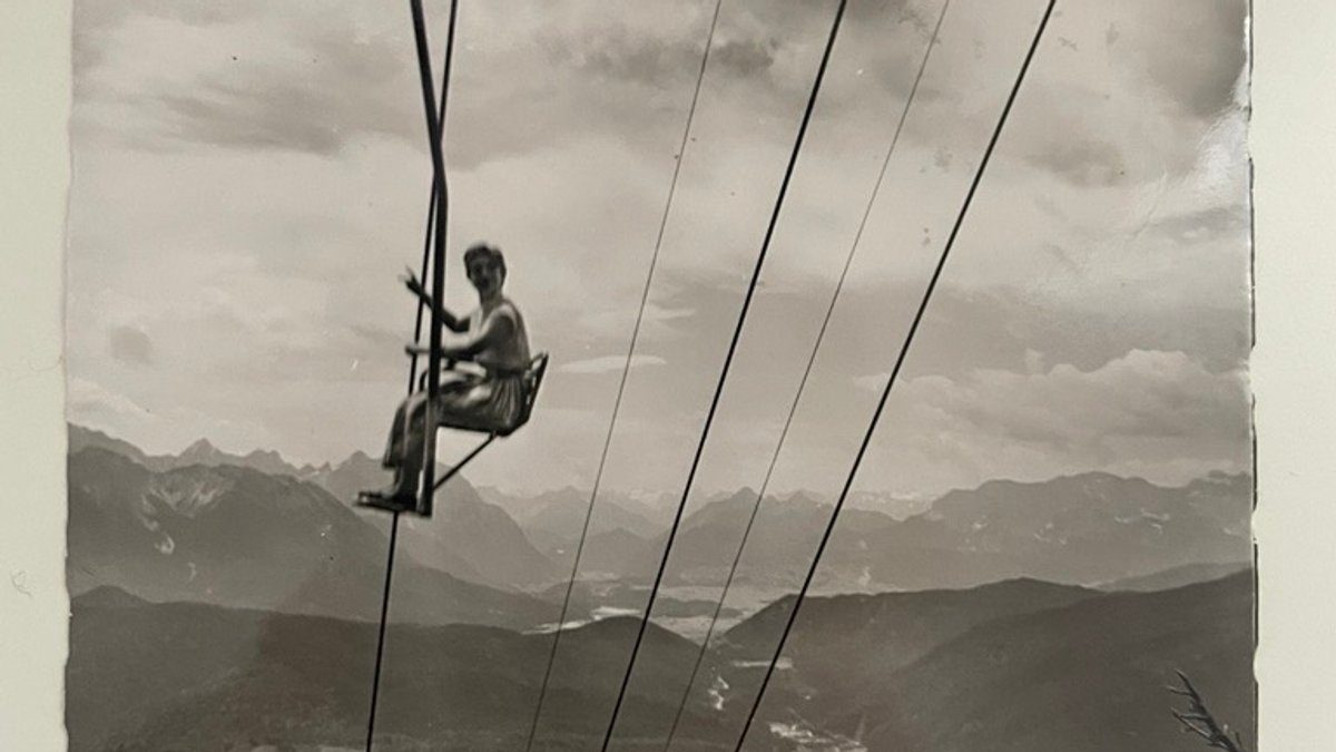 Die Herzogstandbahn auf einer alten Aufnahme vor rund 70 Jahren.