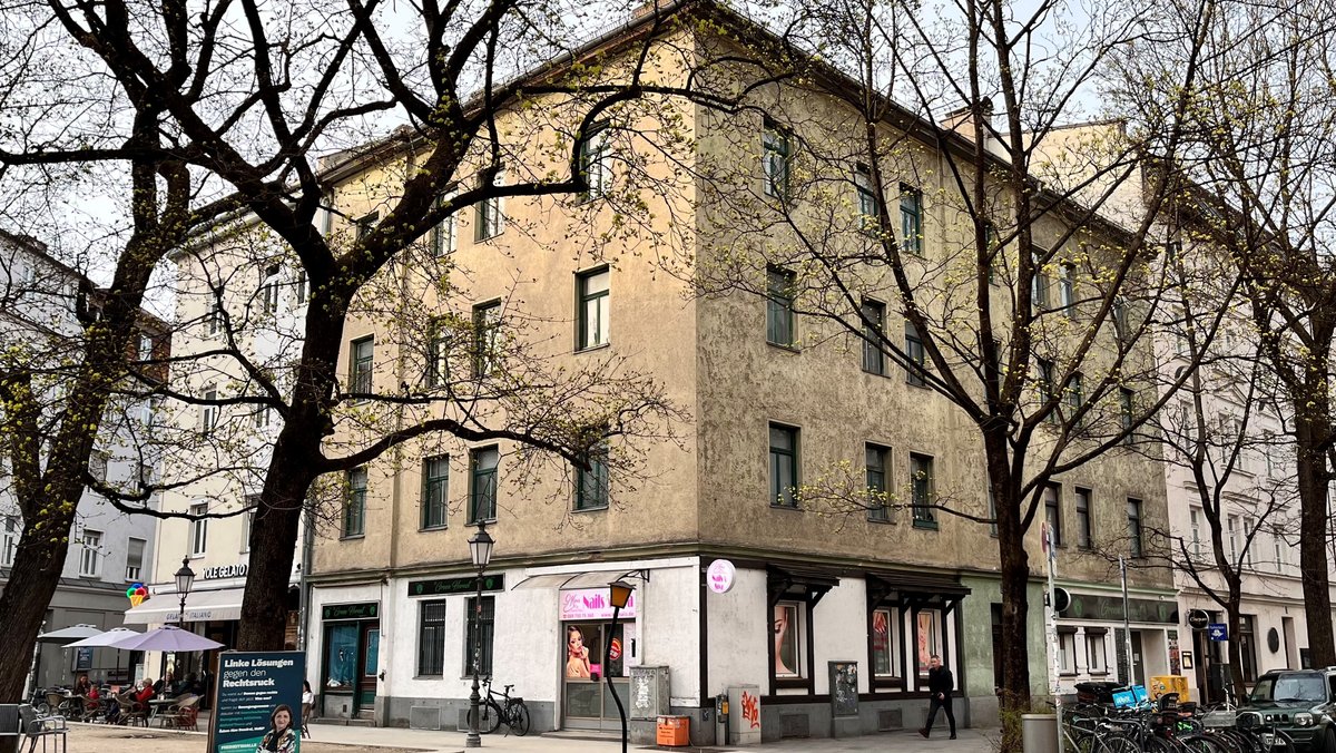 Das fast leere Haus in München-Schwabing.
