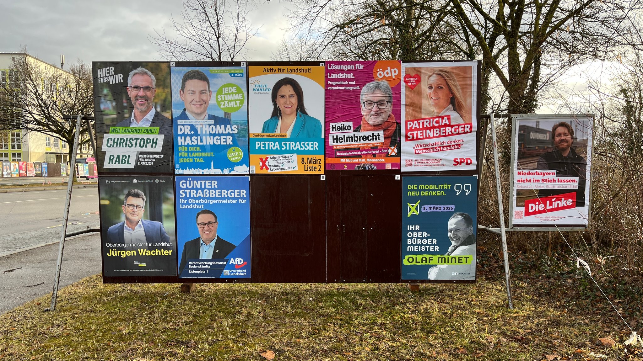Wahlplakate in Landshut