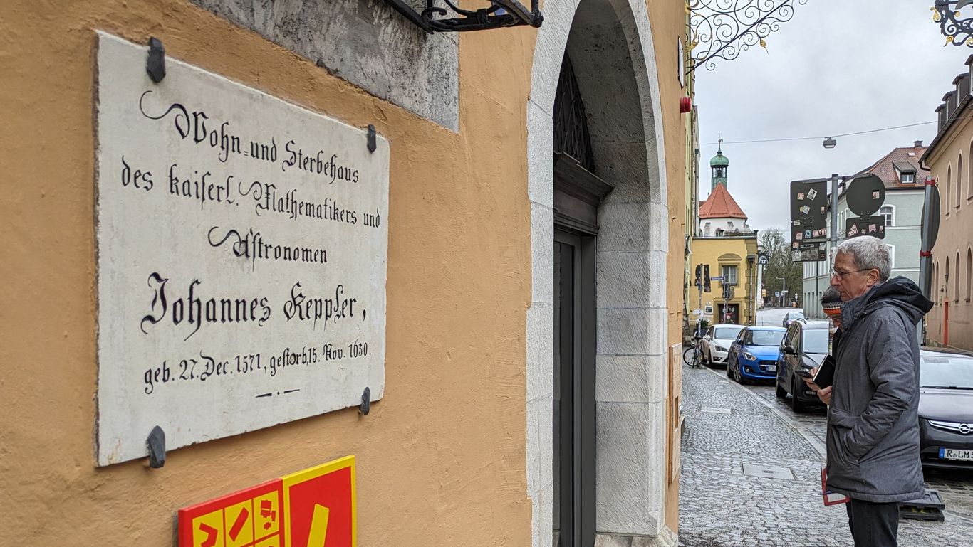 Gedenktafel am Keplerhaus in Regensburg