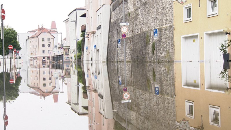 Hochwasser in Passau.