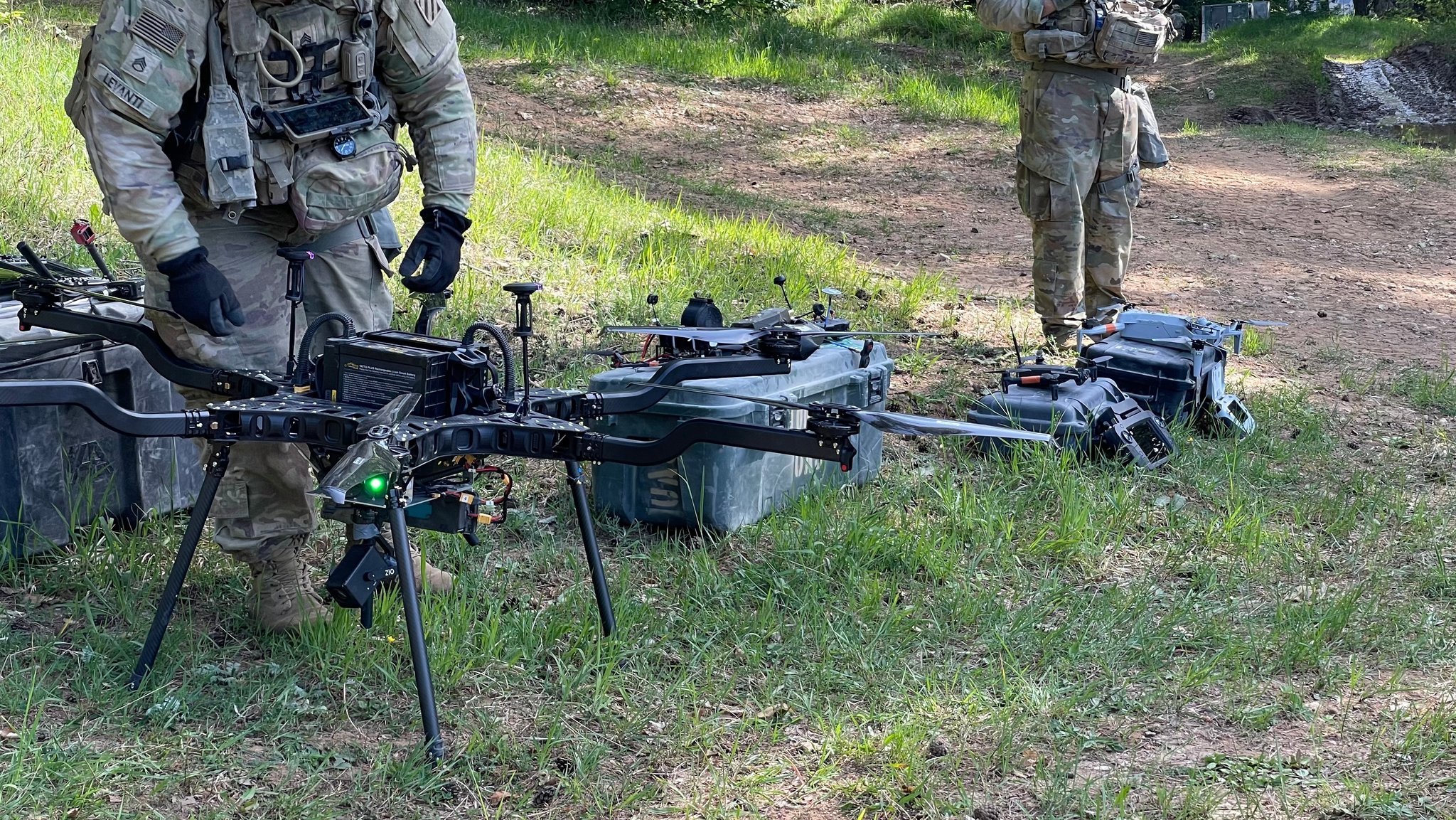 Eine Kampfdrohe der US-Streitkräfte in der Oberpfalz.