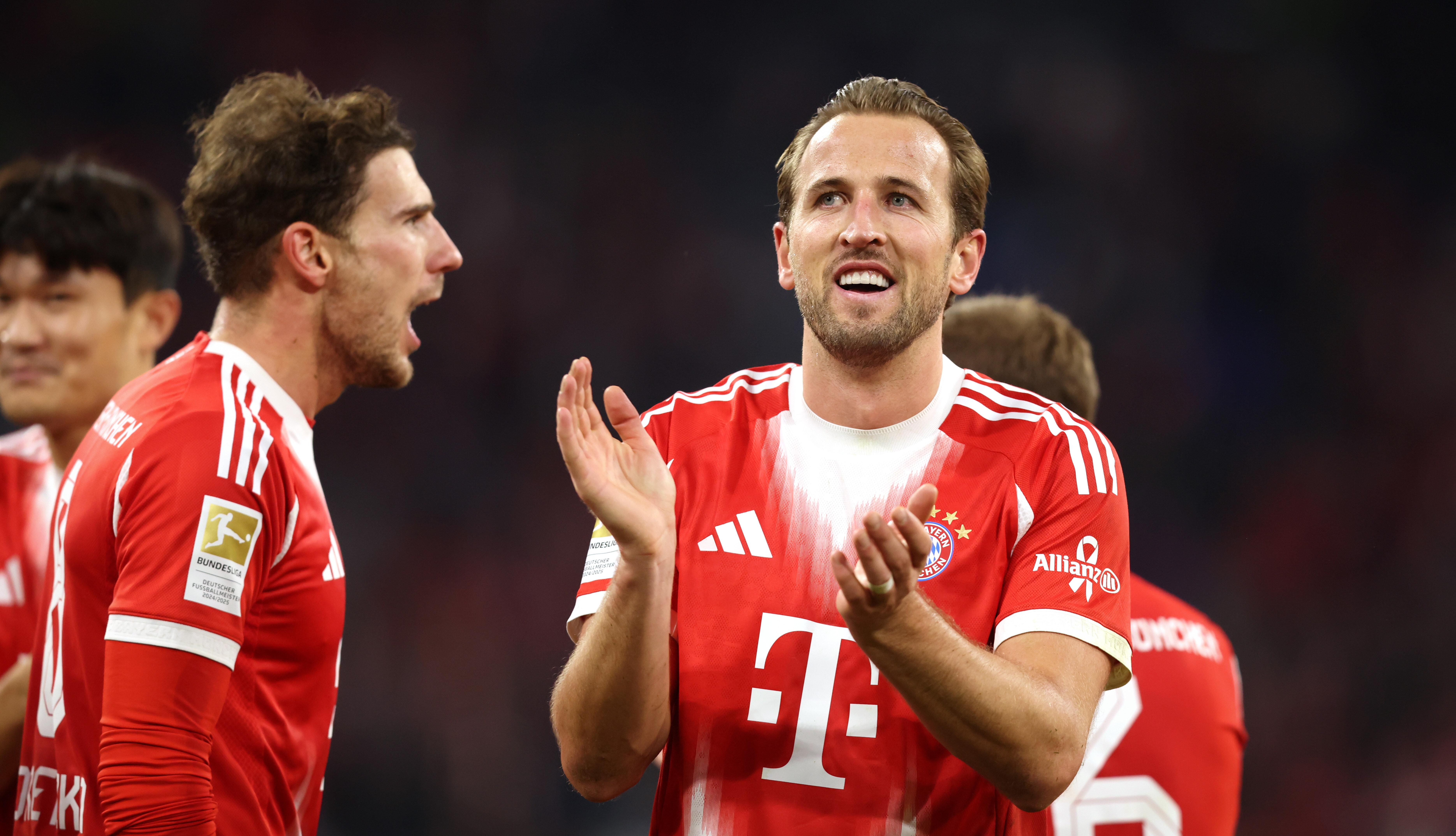 Harry Kane (r.) und Leon Goretzka