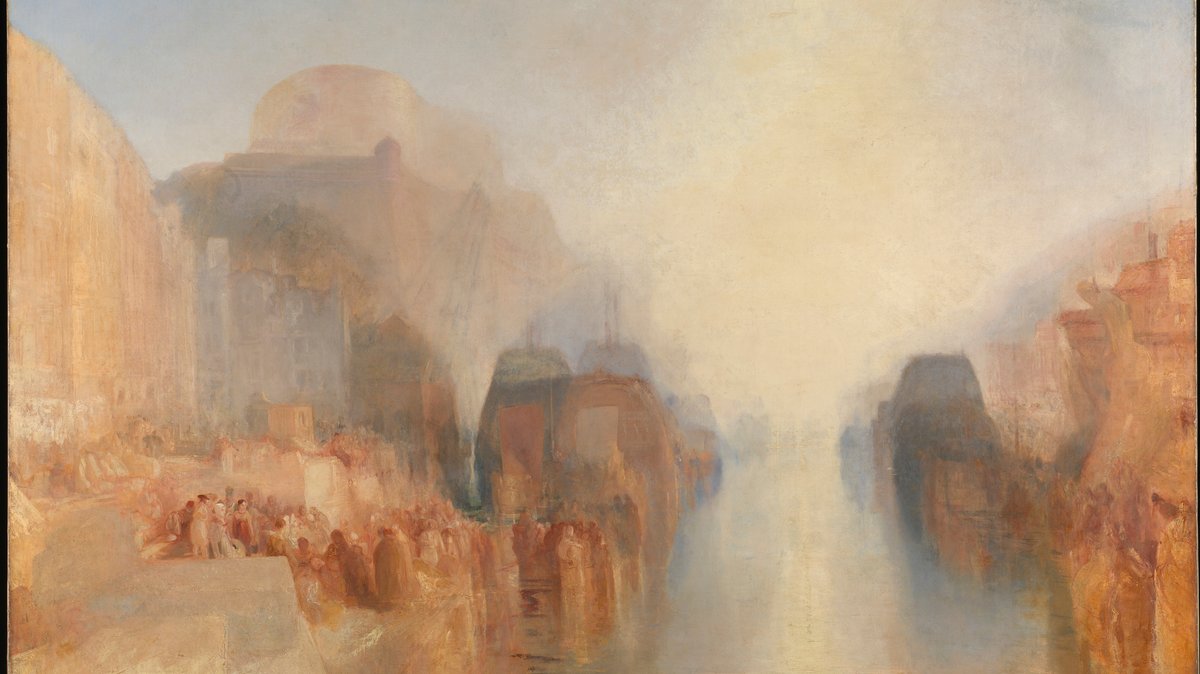 William Turner: Der Hafen von Brest: Die Kaianlage und das Château, ca. 1826-28