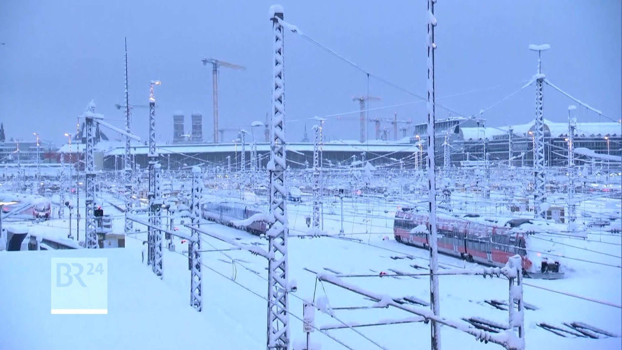 Blick auf den Münchner Hauptbahnhof