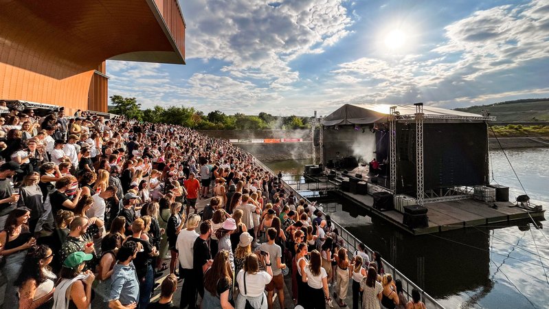 Impression vom Würzburger Hafensommer im vergangenen Jahr. | Bild: Hafensommer / Sophia Kippes Impression vom Würzburger Hafensommer im vergangenen Jahr.