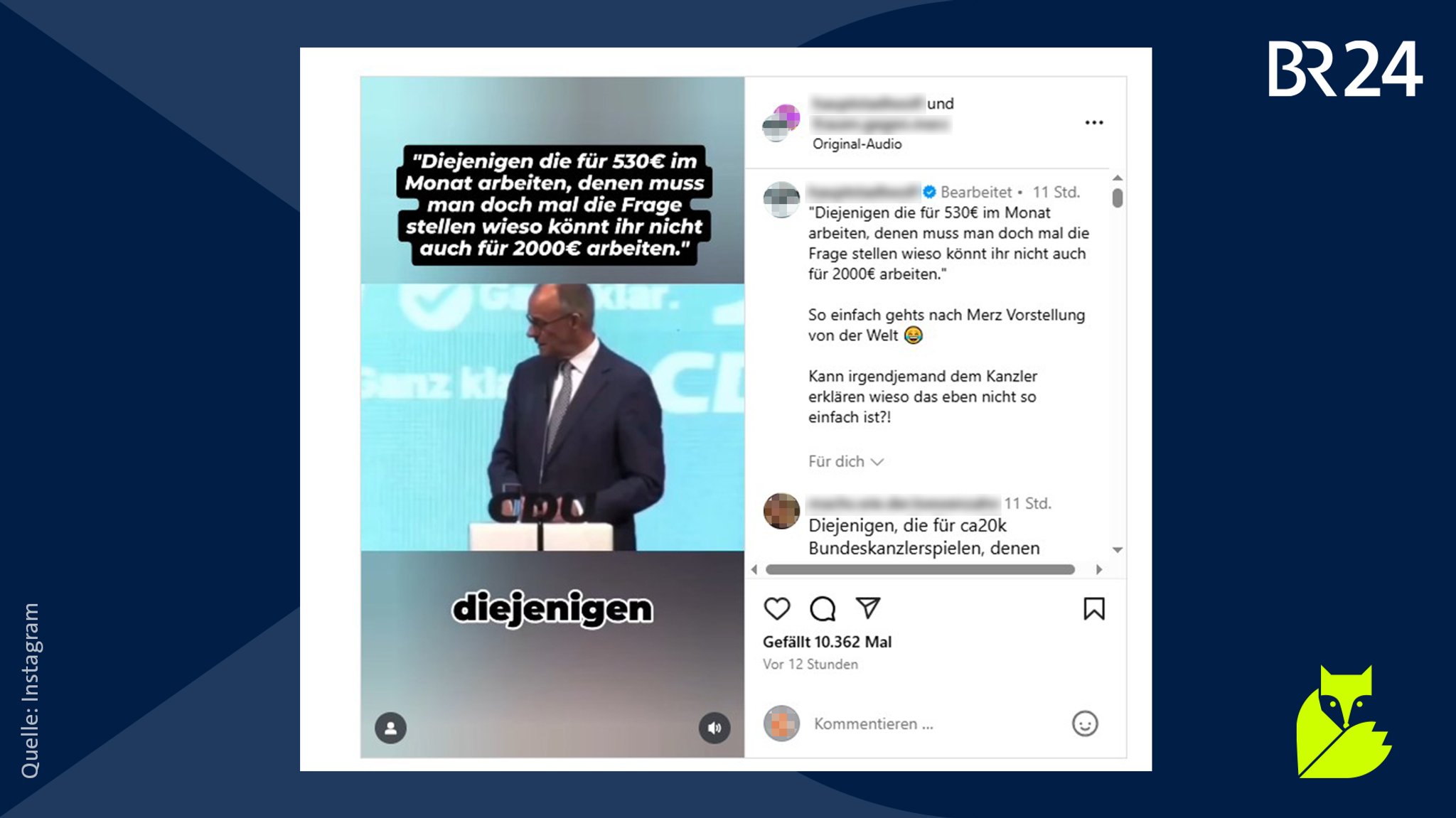 #Faktenfuchs: Kein KI-Fake – Video-Ausschnitt von Merz ist echt