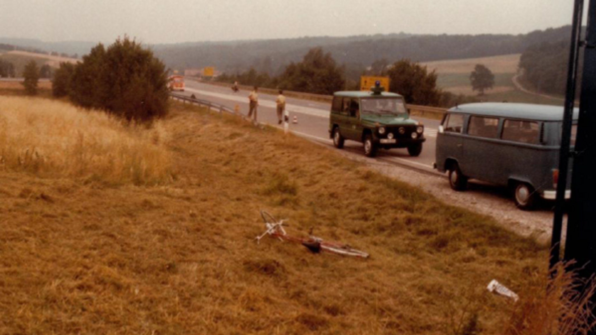 Der Fundort des Fahrrads der ermordeten Schülerin am Ortseingang von Donauwörth.