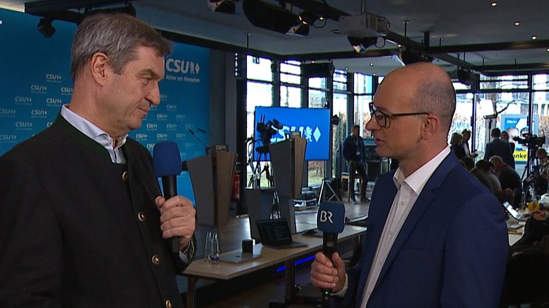 Markus Söder im Exklusivinterview mit dem BR | Bild: BR 2025 Markus Söder im Exklusivinterview mit dem BR